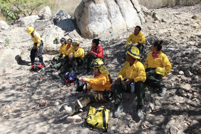 Fighting forest fires on the Tacaná Volcano